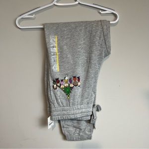 Peanuts Women’s Gray Jogger Christmas Sweatpants